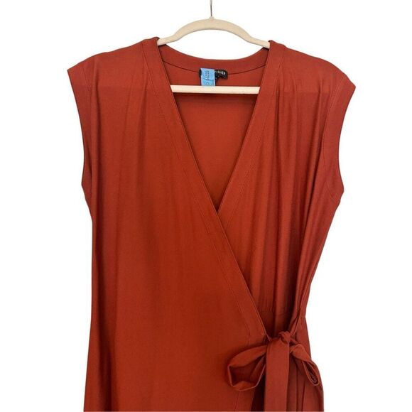 Eileen Fischer Wrap-Front Cropped Jumpsuit Small Petite - Picture 3 of 7